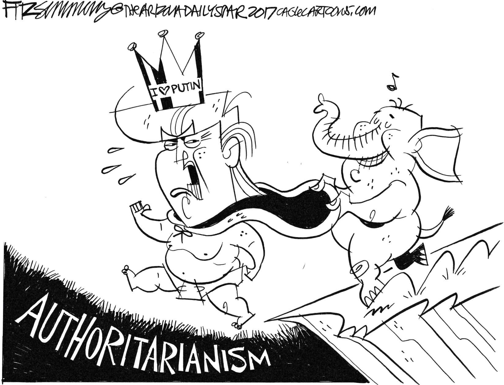 Daily Fitz Cartoon: Into the abyss
